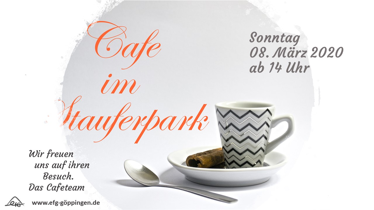 Cafe im Stauferpark März 2020